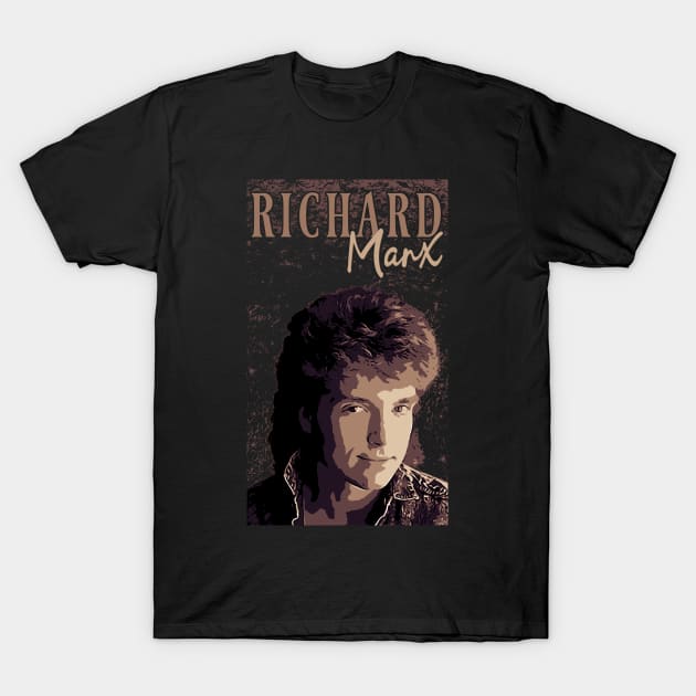 Richard Marx // 80s// Brown vintage T-Shirt by Degiab